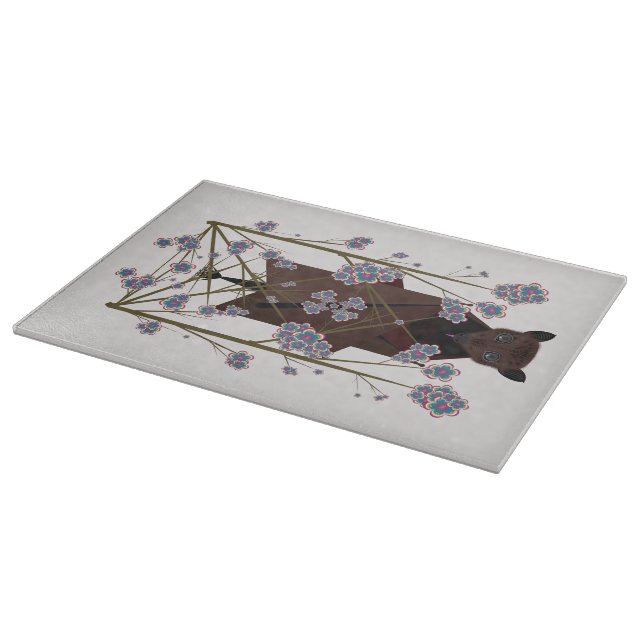 Flying Fox Glass Cutting Board 15x11 (Corner)