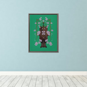 Flying Fox Jade 12X16 Stretched Canvas Giclée Print