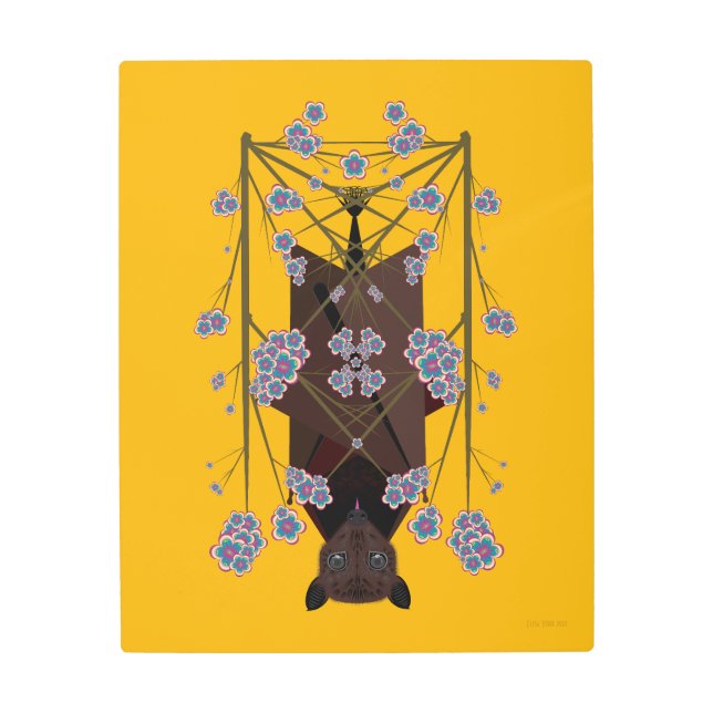 Flying Fox Mustard 16x20 Metal Print (Front)