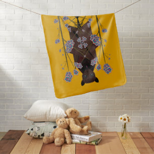 Flying Fox Mustard Baby Blanket