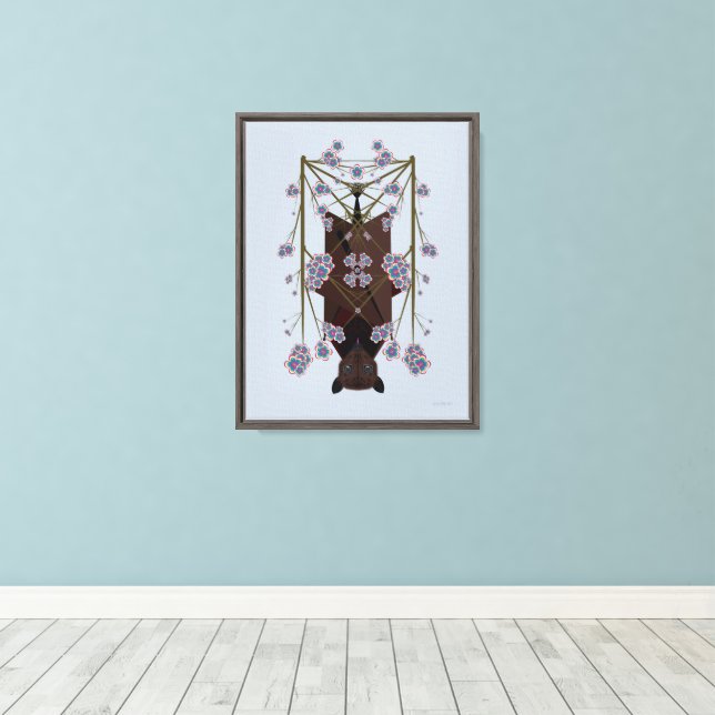 Flying Fox Sky 12X16 Stretched Canvas Giclée Print (Insitu(Wood Floor))