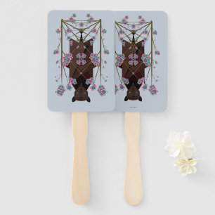 Flying Fox Sky Blue Hand Fans