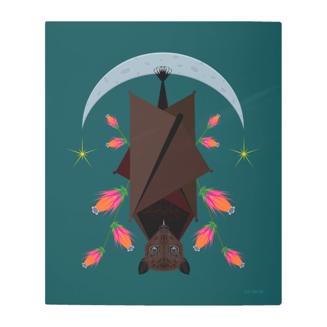 Flying Fox Teal 20x24 Metal Print (Front)