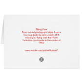 'Flying Free' Card (Back Horizontal)