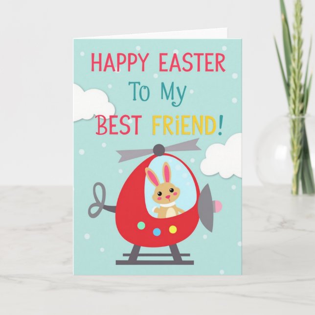 Flying Friend Easter Card (Front)