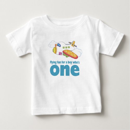 Flying Fun for a Boy Whos 1 Baby T_Shirt