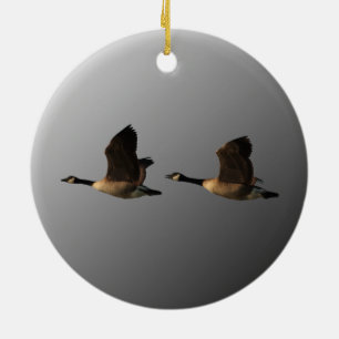 Flying Geese Ceramic Ornament