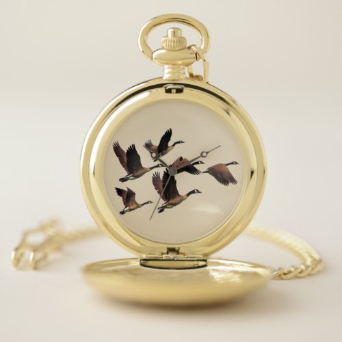 Flying Geese Classic Design Pocket Watch