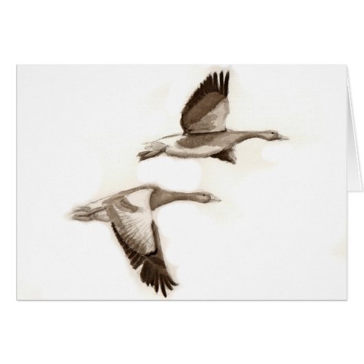 Flying geese drawing cards (Front Horizontal)