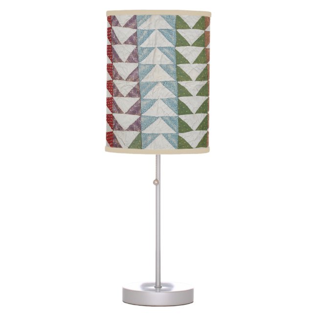 Flying Geese quilt pattern Table Lamp (Front)