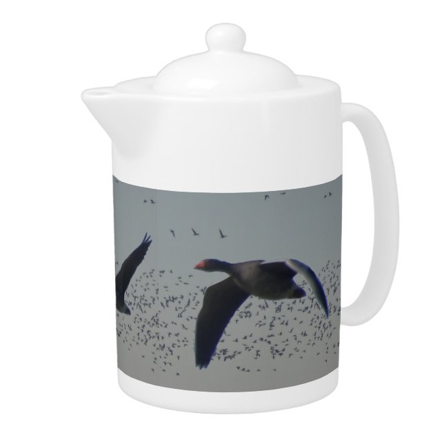 Flying Geese Teapot (Right)