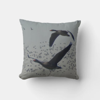 Flying Geese Throw Pillow