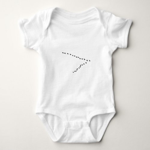 Flying Geese V Formation Baby Bodysuit