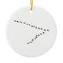 Flying Geese "V" Formation Ceramic Ornament