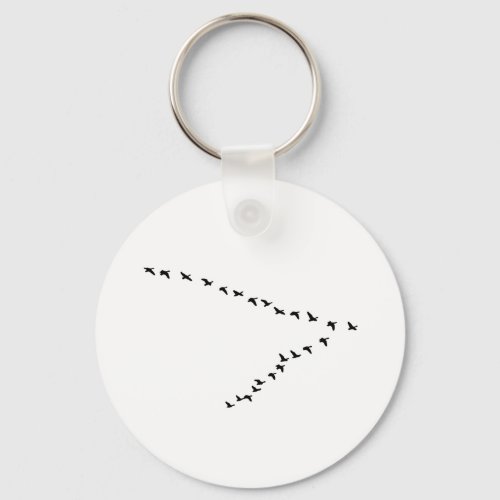 Flying Geese V Formation Keychain