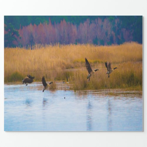 Flying Geese Wrapping Paper