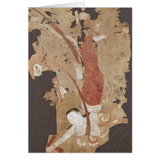 Flying genie or, Apsaras, from Dunhuang Cards (Front)