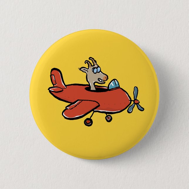 flying goat button (Front)