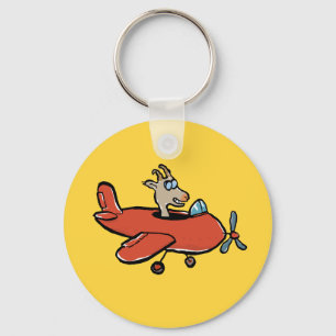 flying goat keychain