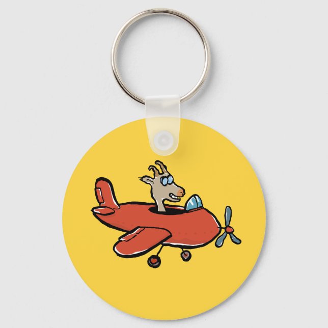 flying goat keychain (Front)