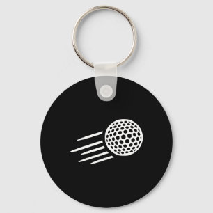 Flying Golf Ball Keychain