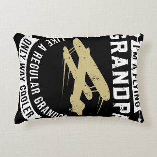 Flying Grandpa Accent Pillow