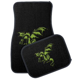 Flying Green Dragon Car Mat