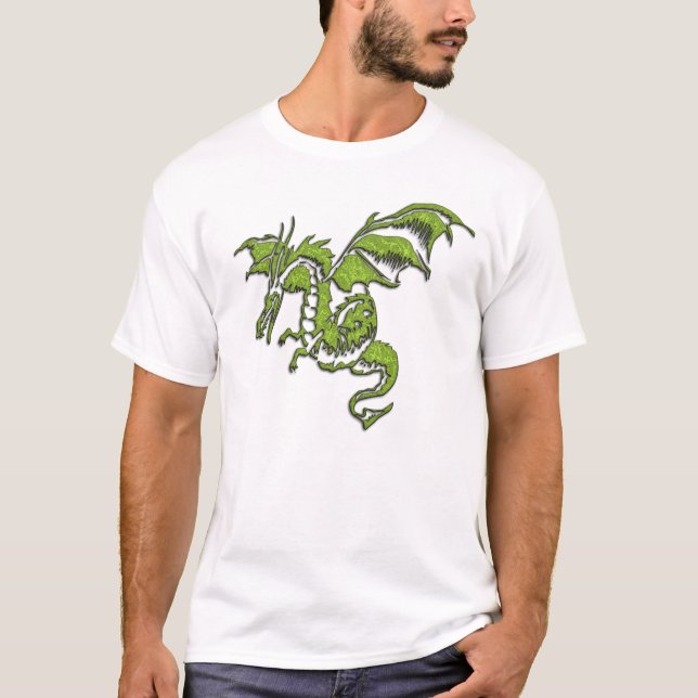 Flying Green Dragon T-Shirt (Front)