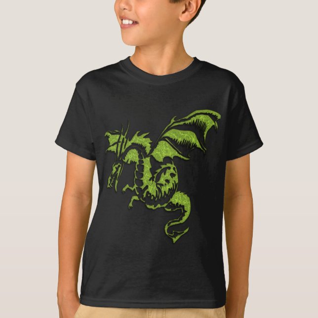 Flying Green Dragon T-Shirt (Front)