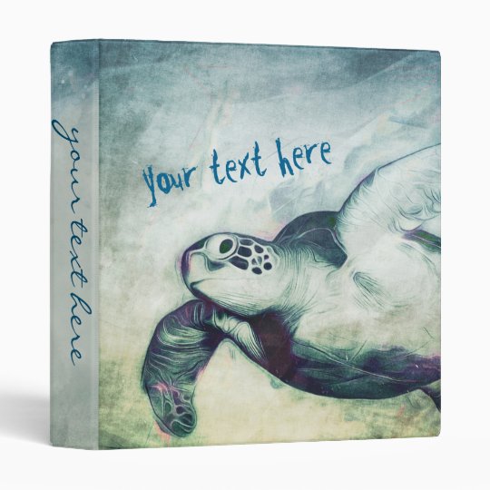 Flying Green Sea Turtles | Binder | Zazzle.com