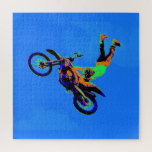 Flying Handstand - Freestyle Motocross Stunt Jigsaw Puzzle