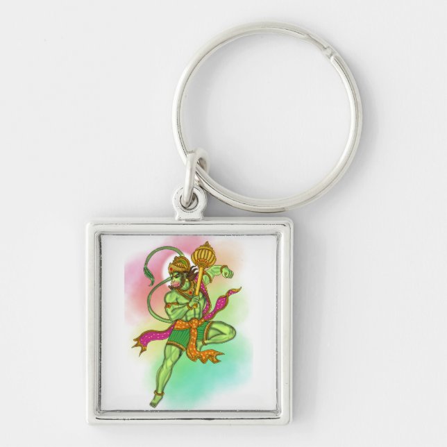 Flying Hanuman Keychain (Front)