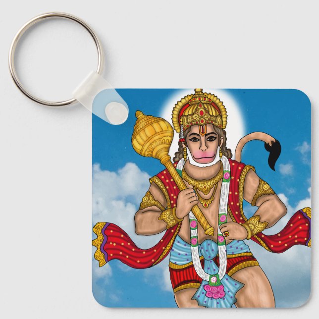 Flying Hanuman Keychain (Front)