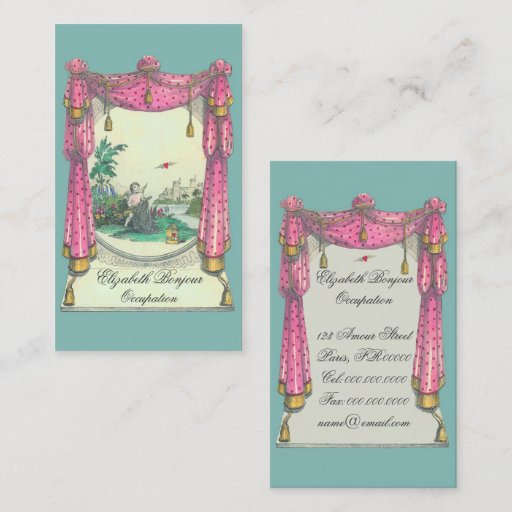 Customizable Flying Heart ~ Business Card