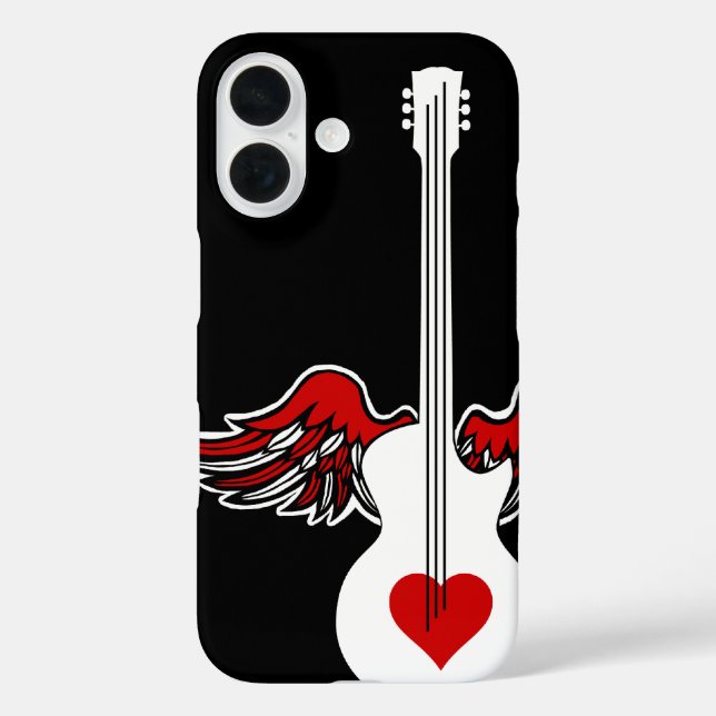 Flying Heart Guitar Case-Mate iPhone Case (Back)