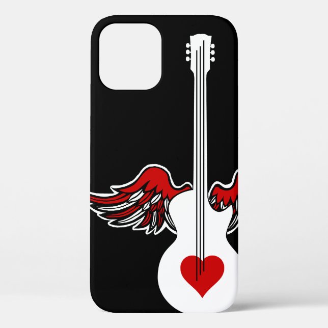 Flying Heart Guitar Case-Mate iPhone Case (Back)