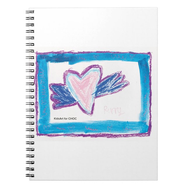 Flying Heart - Kids Art for CHOC  Notebook (Front)