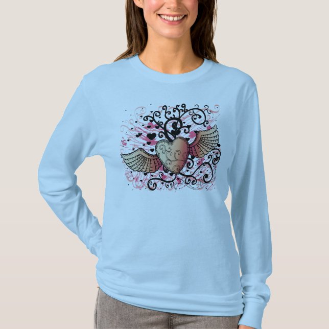 flying heart T-Shirt (Front)