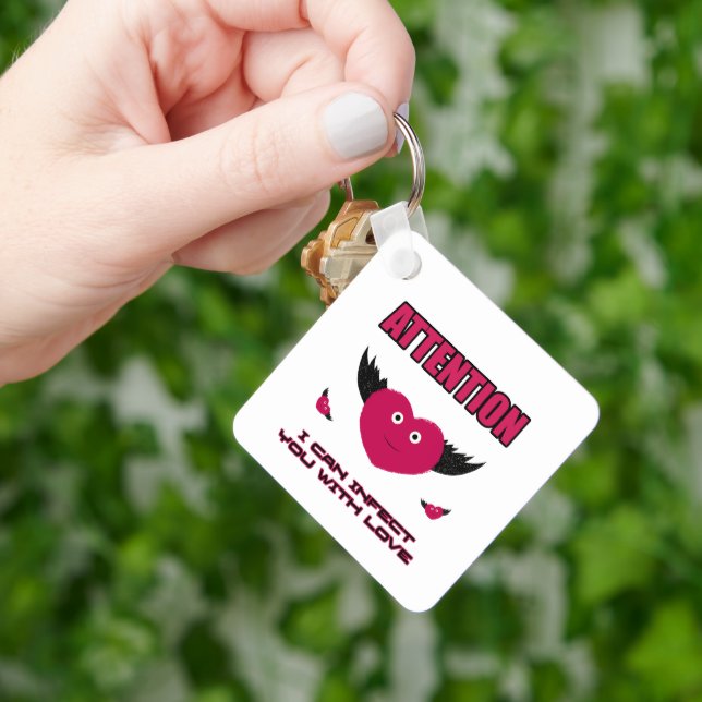 Flying hearts keychain (Hand)