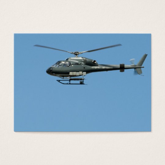 Flying helicopter business card
