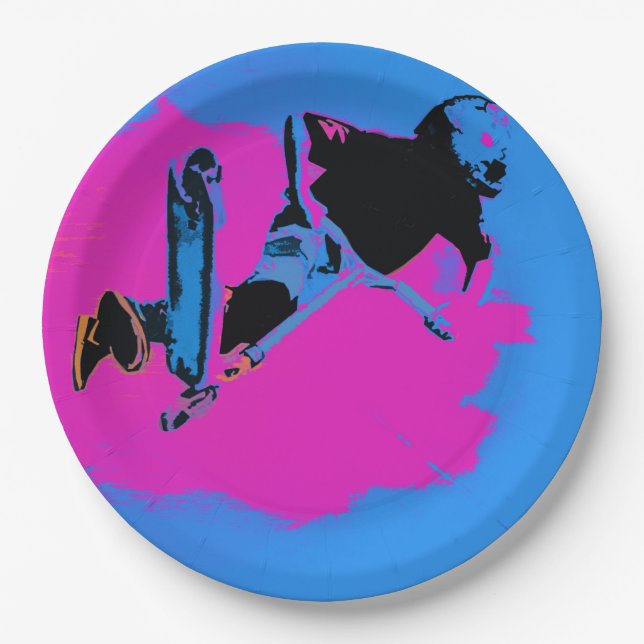 Flying High Air Stunt Scooter   Paper Plates (Front)