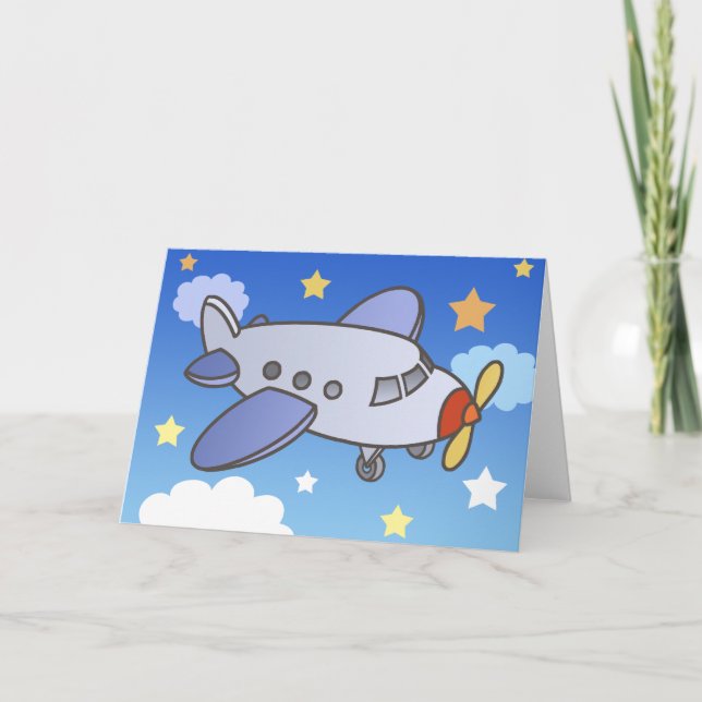 Flying High Airplane Greeting Cards (Front)