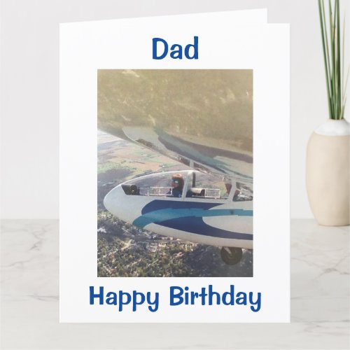 FLYING HIGH AND WISHES FOR DADS BIRTHDAY CARD