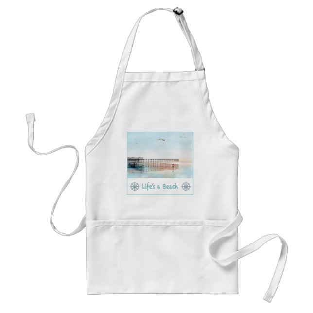 Flying High at Low Tide Adult Apron (Front)