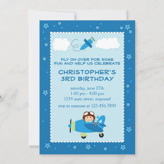 Flying High Birthday Invitation