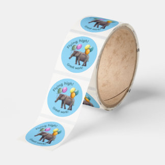 Flying high! classic round sticker