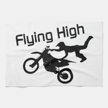Flying High Dirt Bike Stunt Towel by goldnsun at Zazzle