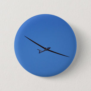 Flying high in the sky pinback button
