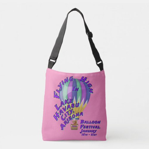 Flying High Lake Havasu City Arizona Balloon  Crossbody Bag