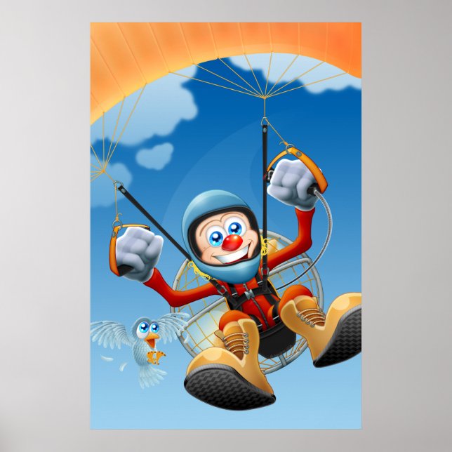 Flying High Paramotor Poster (Front)